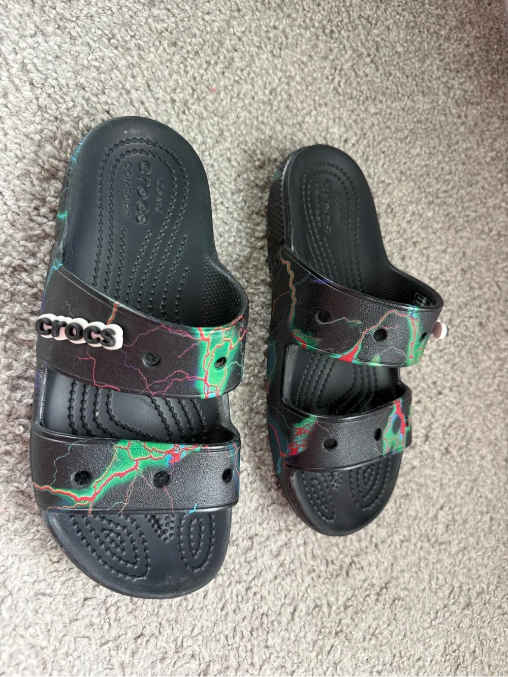 CROCS Women's Out of This World Slide Sandals from Finish Line Size 7